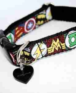 Scrufts' My Hero Velvet Lined Dog Collar