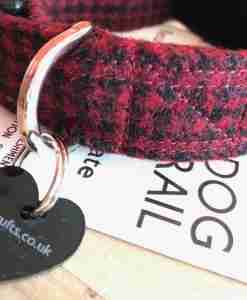 Handmade Tweed Dog Collar and Slip On Bandana
