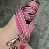 Scrufts' Mivvi Pink Multi Striped, Velvet Lined Dog Lead