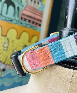 Scrufts Brighton Rocks Striped Dog Collar with Velvet Lining